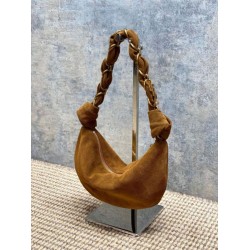 Super Clone Replica YSL Saint Laurent Amalia Hobo Bag in Caramel Suede Top Replica YSL Saint Laurent Amalia Hobo Bag in Caramel Suede