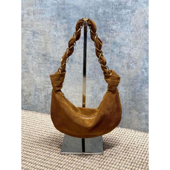 Super Clone Replica YSL Saint Laurent Amalia Hobo Bag in Caramel Suede Top Replica YSL Saint Laurent Amalia Hobo Bag in Caramel Suede