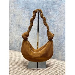 Top Replica YSL Saint Laurent Amalia Hobo Bag in Caramel Suede