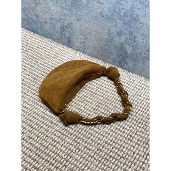 Super Clone Replica YSL Saint Laurent Amalia Hobo Bag in Caramel Suede Top Replica YSL Saint Laurent Amalia Hobo Bag in Caramel Suede