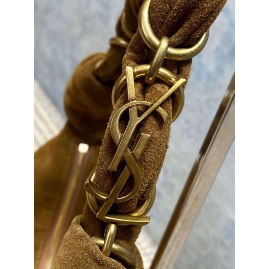 Super Clone Replica YSL Saint Laurent Amalia Hobo Bag in Caramel Suede Top Replica YSL Saint Laurent Amalia Hobo Bag in Caramel Suede