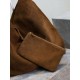 Top Replica YSL Saint Laurent Amalia Crossbody Bag in Embellished Suede Brown