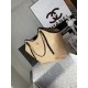 Top Replica Bags Chanel Maxi Shopping Tote Small/Large AS5463 Raffia/Calfskin Brown/Black