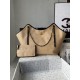 Top Replica Bags Chanel Maxi Shopping Tote Small/Large AS5463 Raffia/Calfskin Brown/Black