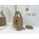 Top Replica Dior Mini Lady Dior Bag in Arco Cannage Lambskin, Warm Biscuit