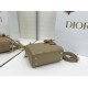 Top Replica Dior Mini Lady Dior Bag in Arco Cannage Lambskin, Warm Biscuit