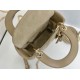 Top Replica Dior Mini Lady Dior Bag in Arco Cannage Lambskin, Warm Biscuit