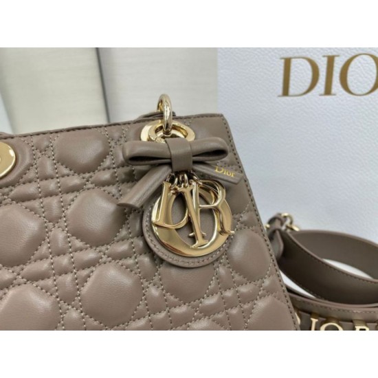 Super Clone Replica Dior Lady Dior My ABC Dior Small Arco Bag with D.I.O.R. Pendant in Stone Gray Metal Top Replica Dior Lady Dior My ABC Dior Small Arco Bag with D.I.O.R. Pendant in Stone Gray Metal