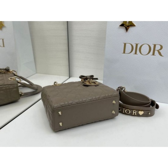 Super Clone Replica Dior Lady Dior My ABC Dior Small Arco Bag with D.I.O.R. Pendant in Stone Gray Metal Top Replica Dior Lady Dior My ABC Dior Small Arco Bag with D.I.O.R. Pendant in Stone Gray Metal