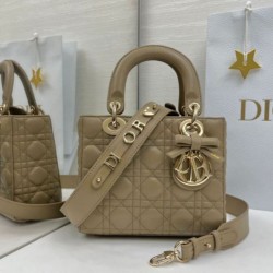 Top Replica Dior Lady Dior My ABC Dior Small Arco Bag with D.I.O.R. Pendant Taupe Grey metal