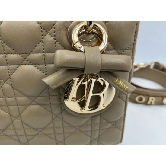 Super Clone Replica Dior Lady Dior My ABC Dior Small Arco Bag with D.I.O.R. Pendant Taupe Grey metal Top Replica Dior Lady Dior My ABC Dior Small Arco Bag with D.I.O.R. Pendant Taupe Grey metal
