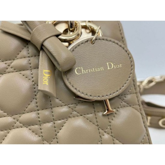 Super Clone Replica Dior Lady Dior My ABC Dior Small Arco Bag with D.I.O.R. Pendant Taupe Grey metal Top Replica Dior Lady Dior My ABC Dior Small Arco Bag with D.I.O.R. Pendant Taupe Grey metal