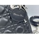 Top Replica Dior Mini Lady Dior Arco bag with black D.I.O.R charms and silver hardware