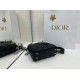 Top Replica Dior Mini Lady Dior Arco bag with black D.I.O.R charms and silver hardware