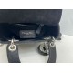 Top Replica Dior Mini Lady Dior Arco bag with black D.I.O.R charms and silver hardware