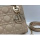 Super Clone Replica Dior Mini Lady Dior Arco bag with D.I.O.R charms and beige Top Replica Dior Mini Lady Dior Arco bag with D.I.O.R charms and beige