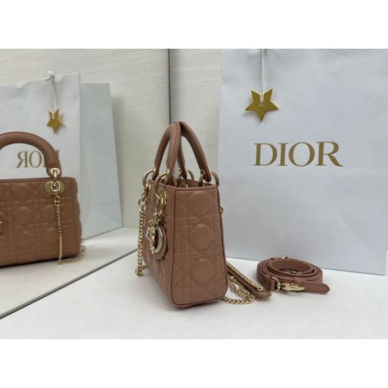 Super Clone Replica Dior Mini Lady Dior Arco bag with D.I.O.R charms and powder pink Top Replica Dior Mini Lady Dior Arco bag with D.I.O.R charms and powder pink