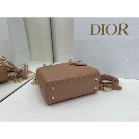 Super Clone Replica Dior Mini Lady Dior Arco bag with D.I.O.R charms and powder pink Top Replica Dior Mini Lady Dior Arco bag with D.I.O.R charms and powder pink