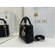 Super Clone Replica Dior Mini Lady Dior Arco bag with black D.I.O.R charms and gold hardware Top Replica Dior Mini Lady Dior Arco bag with black D.I.O.R charms and gold hardware