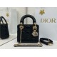 Super Clone Replica Dior Mini Lady Dior Arco bag with black D.I.O.R charms and gold hardware Top Replica Dior Mini Lady Dior Arco bag with black D.I.O.R charms and gold hardware
