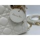 Super Clone Replica Dior Mini Lady Dior Arco bag with white D.I.O.R charms and gold hardware Top Replica Dior Mini Lady Dior Arco bag with white D.I.O.R charms and gold hardware