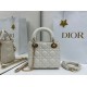 Super Clone Replica Dior Mini Lady Dior Arco bag with white D.I.O.R charms and gold hardware Top Replica Dior Mini Lady Dior Arco bag with white D.I.O.R charms and gold hardware