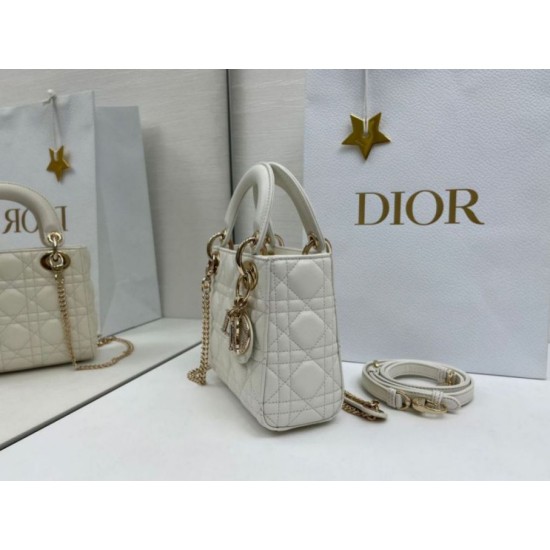 Super Clone Replica Dior Mini Lady Dior Arco bag with white D.I.O.R charms and gold hardware Top Replica Dior Mini Lady Dior Arco bag with white D.I.O.R charms and gold hardware