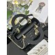 Super Clone Replica Dior small Lady Dior My ABCDior bag with D.I.O.R lambskin pendant in black cannage Top Replica Dior small Lady Dior My ABCDior bag with D.I.O.R lambskin pendant in black cannage