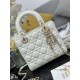 Super Clone Replica Bag Dior small Lady Dior My ABCDior with D.I.O.R lambskin pendant in white cannage Top Replica Bag Dior small Lady Dior My ABCDior with D.I.O.R lambskin pendant in white cannage