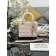 Super Clone Replica Dior small Lady Dior My ABCDior bag with D.I.O.R cannage lambskin charm, pink Top Replica Dior small Lady Dior My ABCDior bag with D.I.O.R cannage lambskin charm, pink