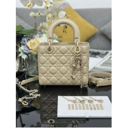 Super Clone Replica Dior small Lady Dior My ABCDior bag with D.I.O.R cannage lambskin charm, apricot Top Replica Dior small Lady Dior My ABCDior bag with D.I.O.R cannage lambskin charm, apricot