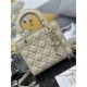 Super Clone Replica Dior small Lady Dior My ABCDior bag with D.I.O.R cannage lambskin charm, apricot Top Replica Dior small Lady Dior My ABCDior bag with D.I.O.R cannage lambskin charm, apricot