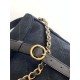 Top Replica Chanel 26c AS5886 quilted suede hobo bag in black