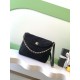 Top Replica Chanel 26c AS5886 quilted suede hobo bag in black