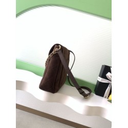 Top Replica Chanel Hobo Bag 26c AS5886 quilted suede bag in brown