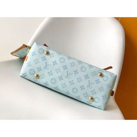 Super Clone Replica Louis Vuitton Carryall PM/MM Bag M27532 M27948 Other Blue Canvas Top Replica Louis Vuitton Carryall PM/MM Bag M27532 M27948 Other Blue Canvas