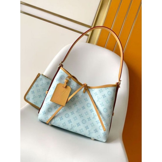 Super Clone Replica Louis Vuitton Carryall PM/MM Bag M27532 M27948 Other Blue Canvas Top Replica Louis Vuitton Carryall PM/MM Bag M27532 M27948 Other Blue Canvas