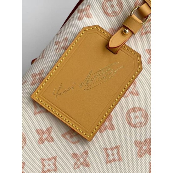 Super Clone Replica Louis Vuitton Carryall PM/MM Bag M27532 M27948 Other Light Yellow Canvas Top Replica Louis Vuitton Carryall PM/MM Bag M27532 M27948 Other Light Yellow Canvas