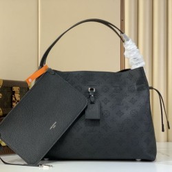 Top Replica Louis Vuitton Mahina Boundless Tote Bag M13180 M13179 Black