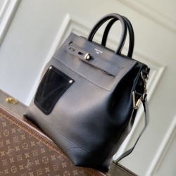 Top Replica Louis Vuitton Steamer 30 Calfskin LV Touch Bag M27061 Black
