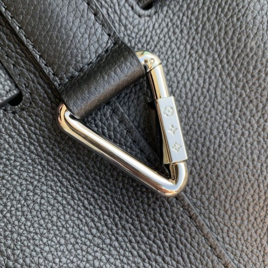Super Clone Replica Louis Vuitton Steamer 30 Calfskin LV Touch Bag M27061 Black Top Replica Louis Vuitton Steamer 30 Calfskin LV Touch Bag M27061 Black