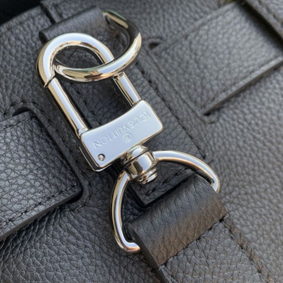 Super Clone Replica Louis Vuitton Steamer 30 Calfskin LV Touch Bag M27061 Black Top Replica Louis Vuitton Steamer 30 Calfskin LV Touch Bag M27061 Black