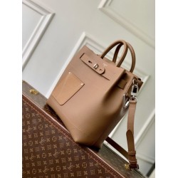 Super Clone Replica Louis Vuitton Steamer 30 Calfskin LV Touch Bag M26758 Brown Top Replica Louis Vuitton Steamer 30 Calfskin LV Touch Bag M26758 Brown