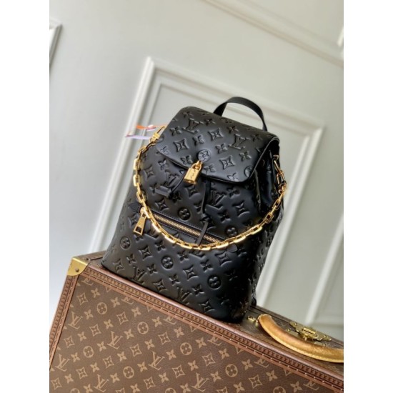 Super Clone Replica Louis Vuitton Coussin PM Backpack M25508 Black Top Replica Louis Vuitton Coussin PM Backpack M25508 Black