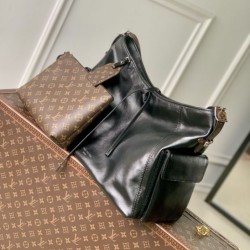 Super Clone Replica LV CarryAll Travel Bag M15175 Black Top Replica LV CarryAll Travel Bag M15175 Black