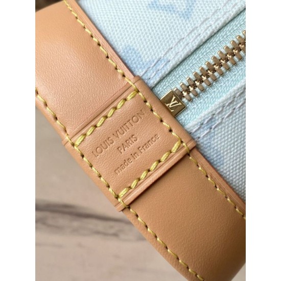 Super Clone Replica Louis Vuitton Alma BB Bag M27526 Monogram Origine Bleu Courrier Top Replica Louis Vuitton Alma BB Bag M27526 Monogram Origine Bleu Courrier