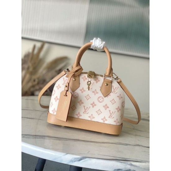 Super Clone Replica Louis Vuitton Alma BB Bag M27525 Monogram Origine Courrier Top Replica Louis Vuitton Alma BB Bag M27525 Monogram Origine Courrier