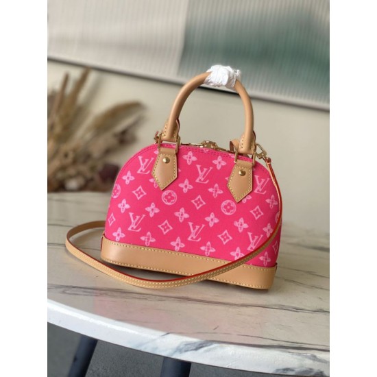 Super Clone Replica Louis Vuitton Alma BB Bag M28272 Monogram Origine Courrier Top Replica Louis Vuitton Alma BB Bag M28272 Monogram Origine Courrier