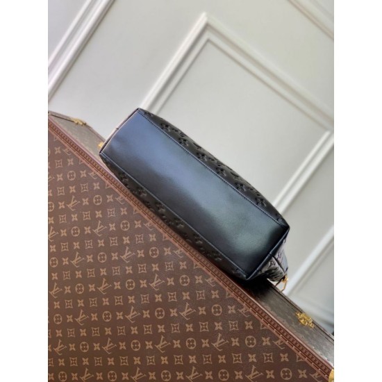 Top Replica Louis Vuitton Coussin Hobo MM Bag Black