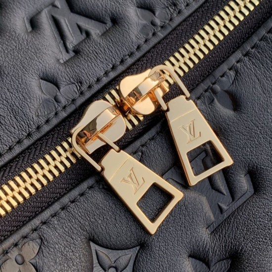 Top Replica Louis Vuitton Coussin Hobo MM Bag Black